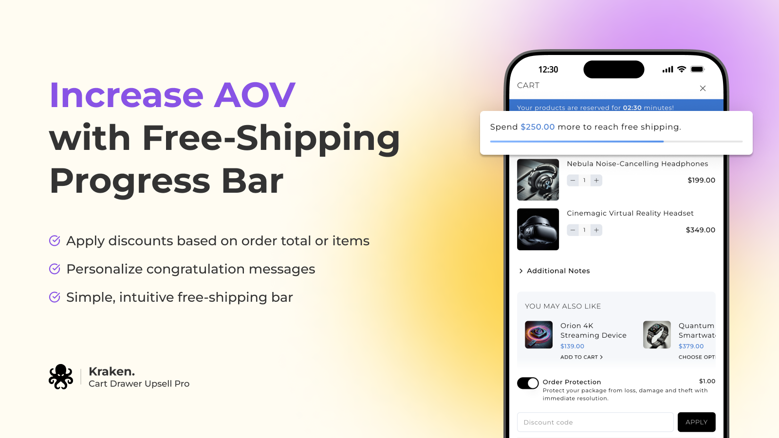 How to Set Up Free Shipping Rewards in Shopify with Kraken Cart Drawer